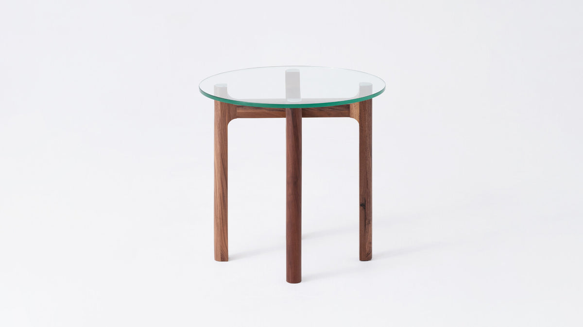 Place Round End Table – Walnut – view 2
