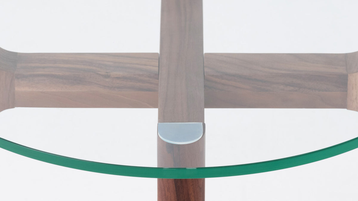 Place Round End Table – Walnut – view 3