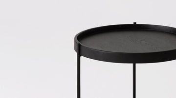 Sage End Table – Black Oak – view 3