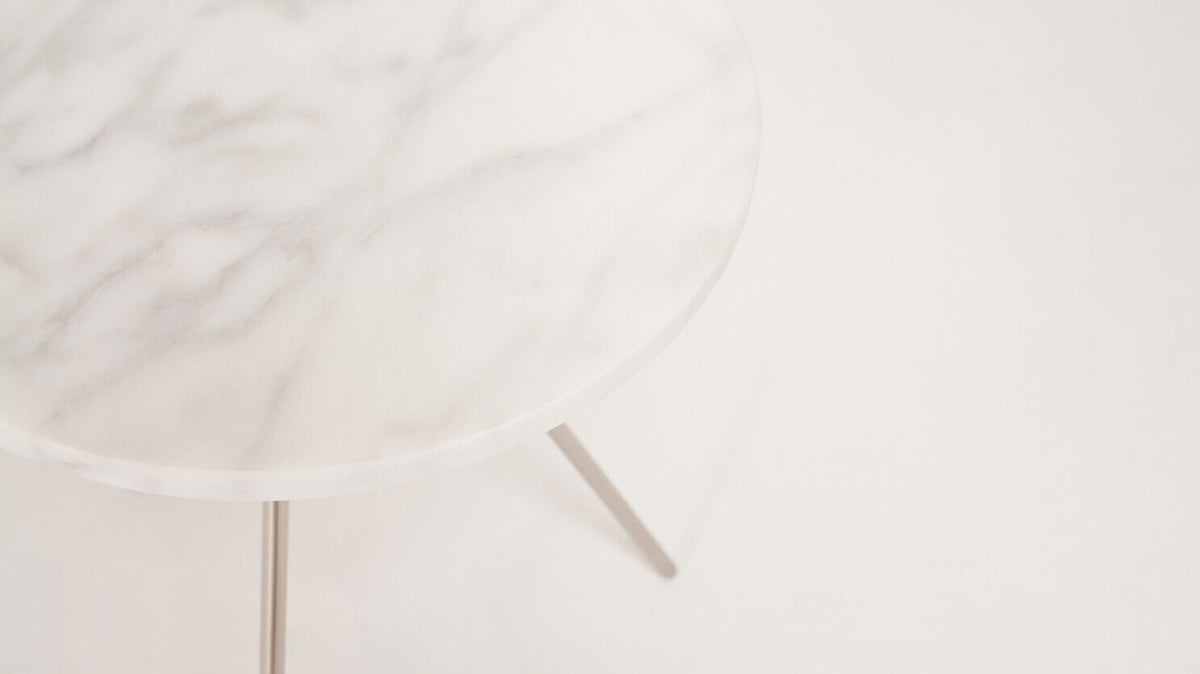 Taaj End Table – Marble Top – view 2