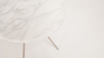 Taaj End Table – Marble Top – view 2