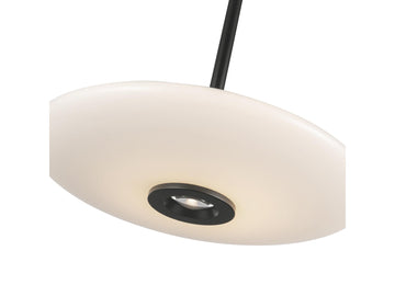Kyoto Pendant – Black/Glossy Opal Glass – view 3