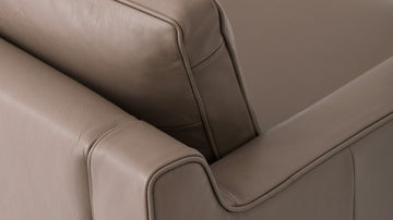 Suave Chrome with Onyx Legs - Right Hand Facing Chaise