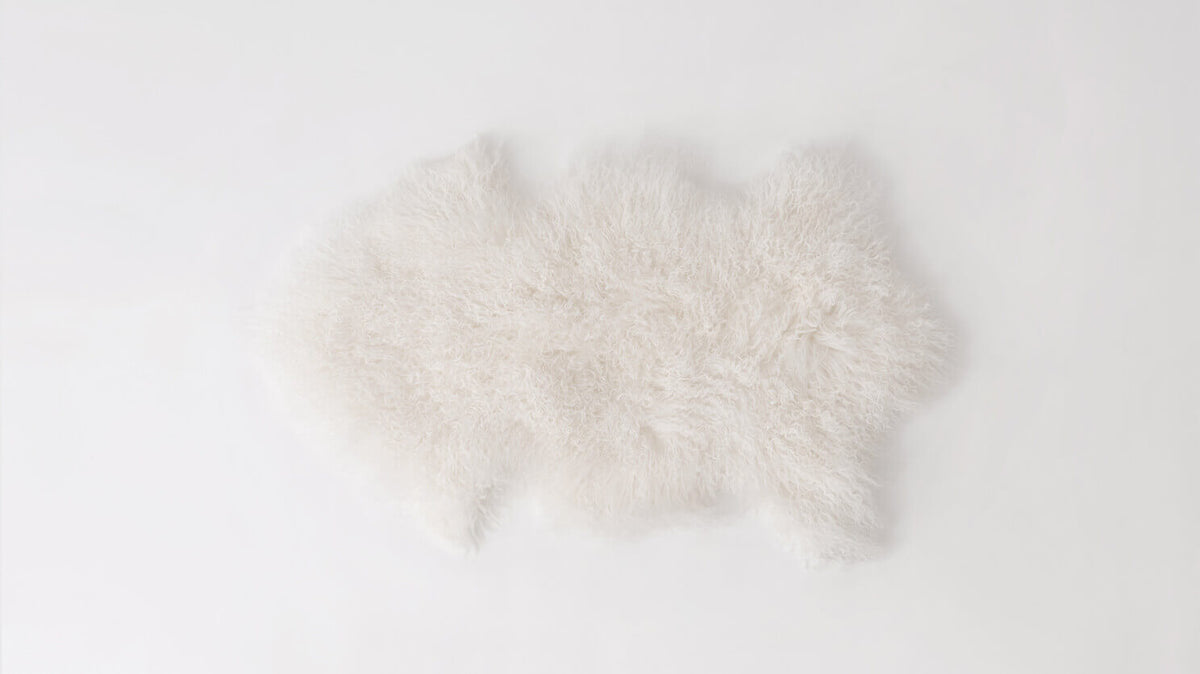 Tibetan Sheepskin Rug – White