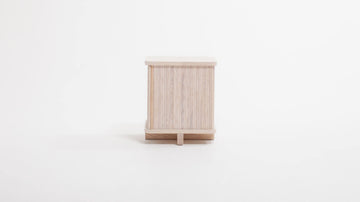 Tambour End Table – Ash