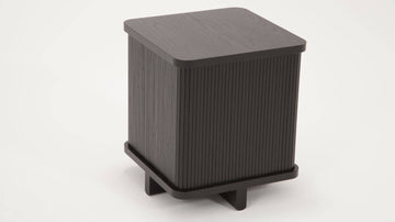 Tambour End Table – Black – view 3