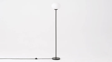Grove Opal Floor Lamp – Black