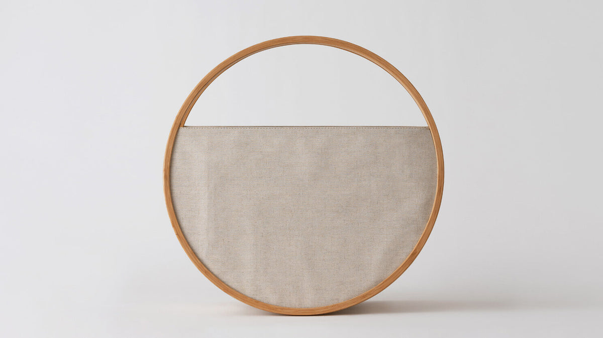 Leo Round Basket – Bamboo
