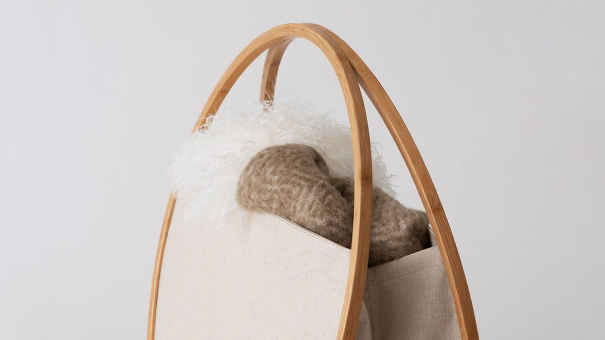 Leo Round Basket – Bamboo – view 6