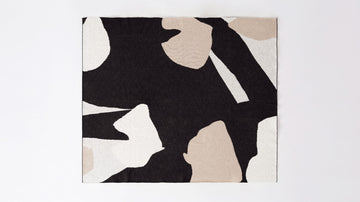Floral Throw – Black – view 2