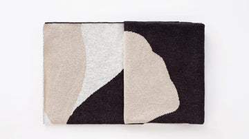Floral Throw – Black – view 4