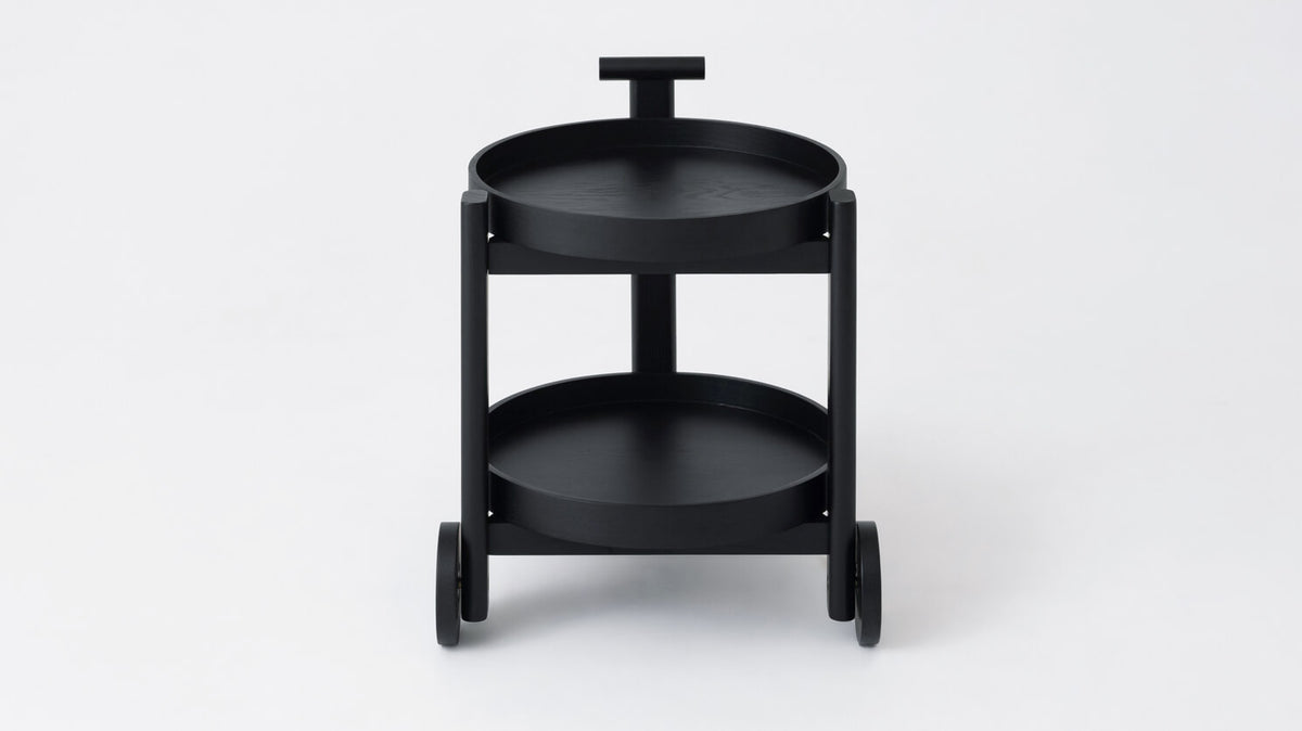 Bar Cart – Black Oak