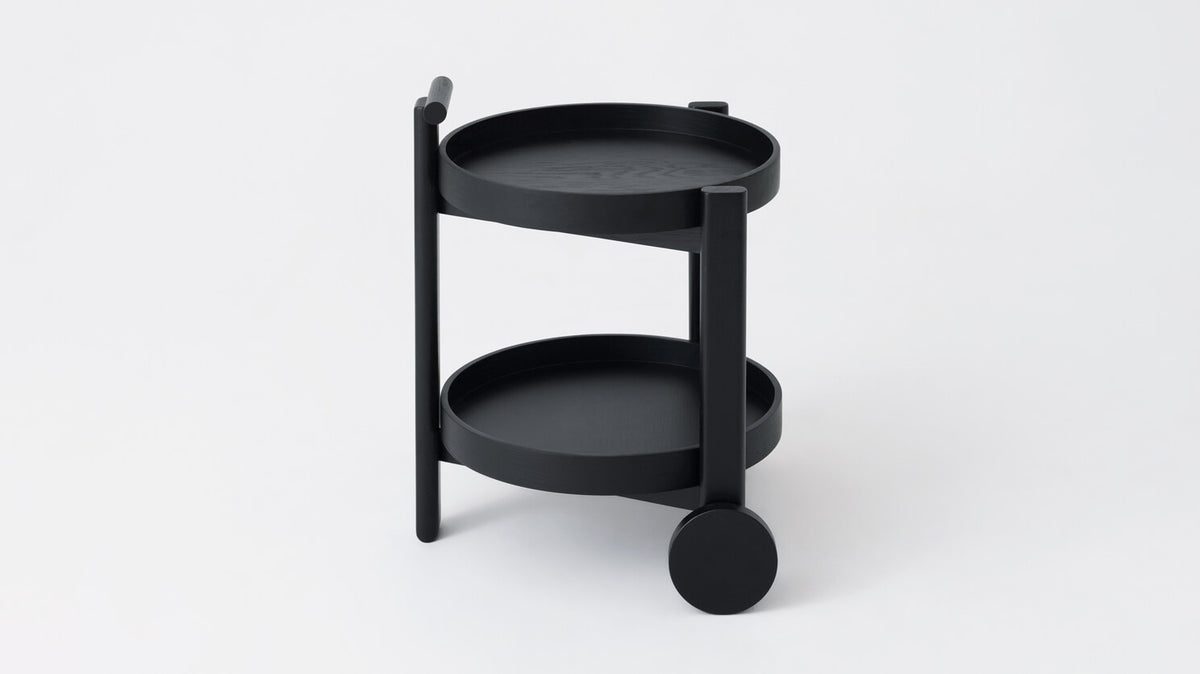 Bar Cart – Black Oak – view 3