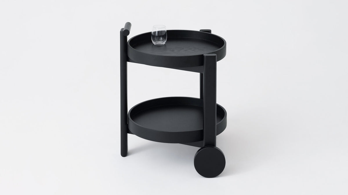 Bar Cart – Black Oak – view 6