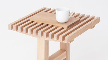 Oak with a Small Oak Rectangular Tray