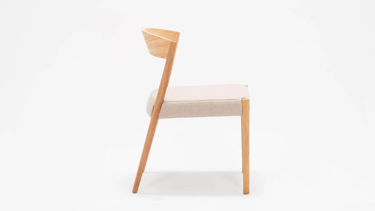 Wren Dining Chair – Wood Back / Oak – view 3