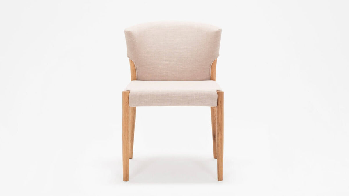 Wren Dining Chair – Upholstered Back / Oak
