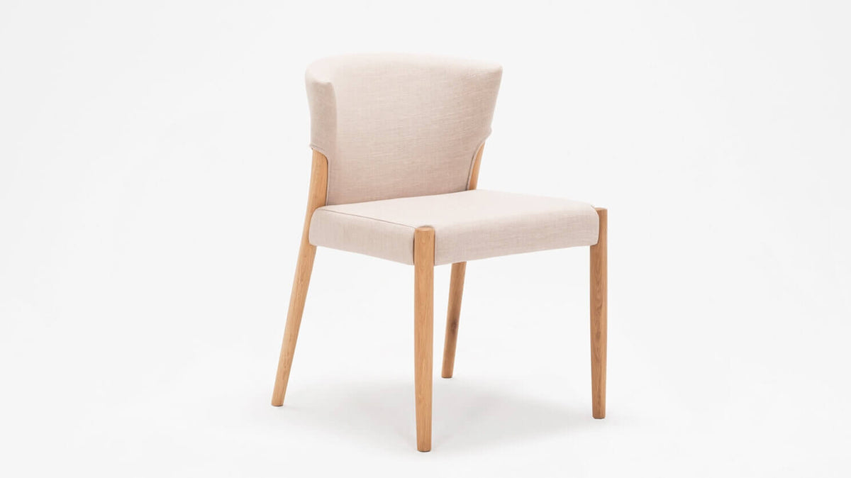 Wren Dining Chair – Upholstered Back / Oak – view 2