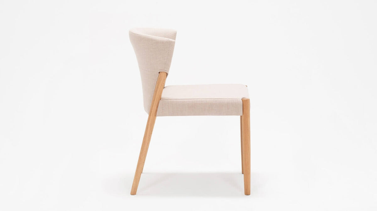 Wren Dining Chair – Upholstered Back / Oak – view 3