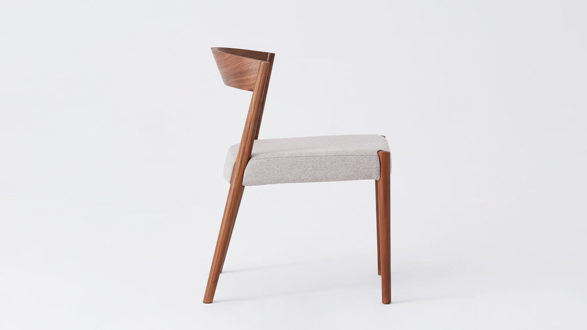 Wren Dining Chair – Wood Back / Walnut – view 3