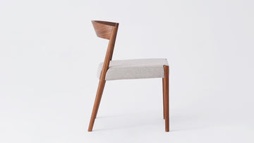 Wren Dining Chair – Wood Back / Walnut – view 3