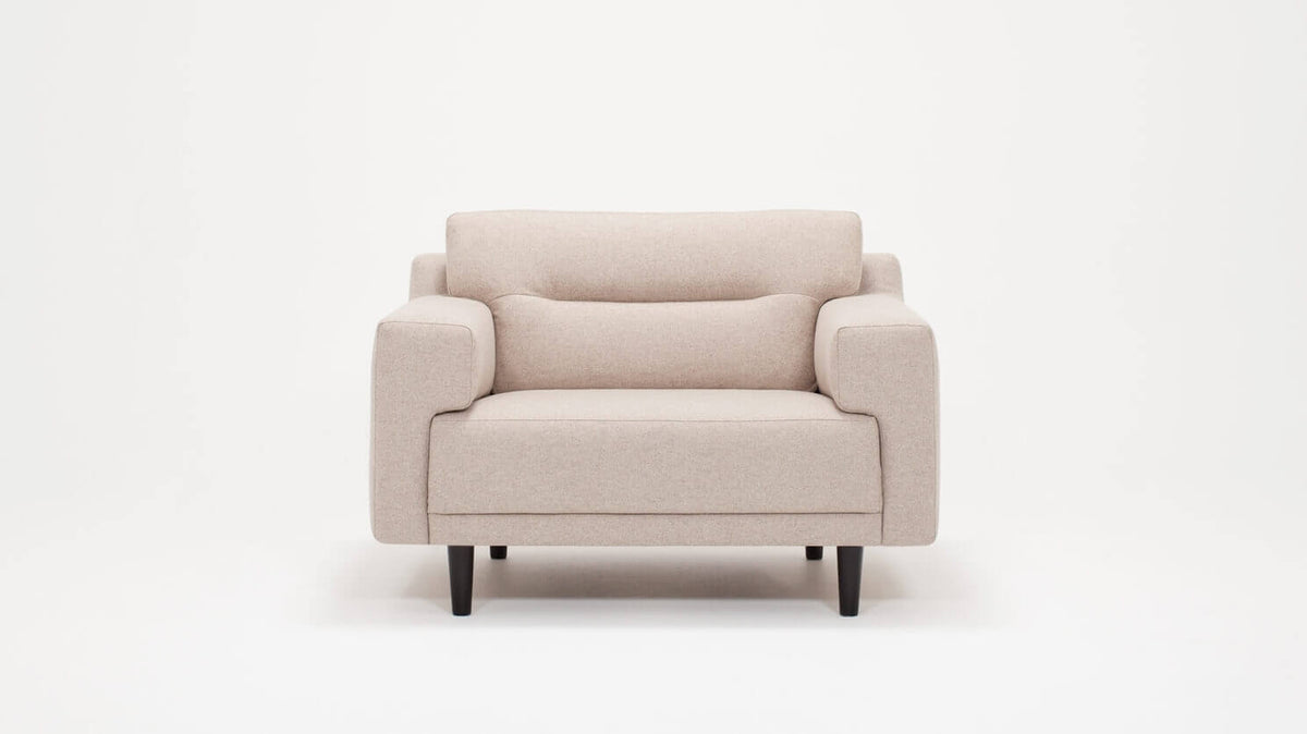 Grade 60 Lana Taupe with Black Ash Legs