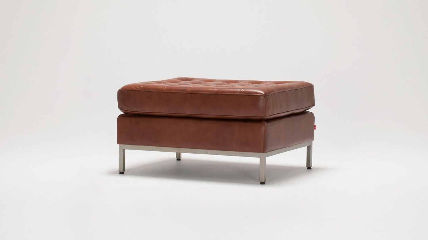 Reverie | Custom white, black, tan, or brown leather ottoman – EQ3