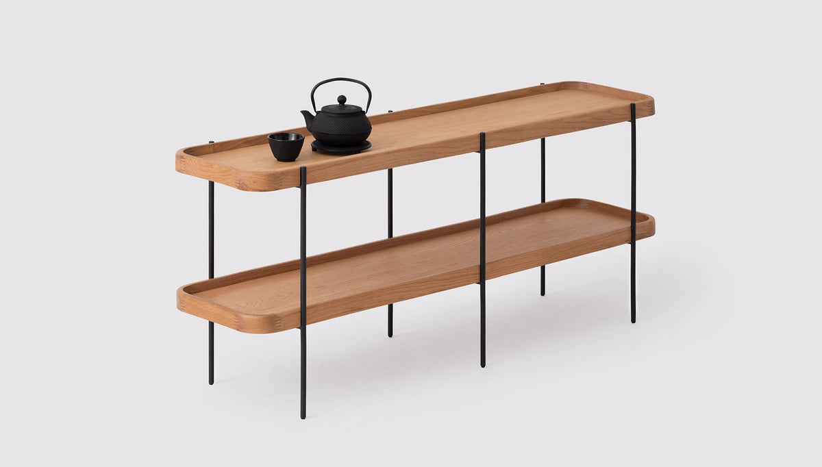 Sage Console Table – Oak – view 3