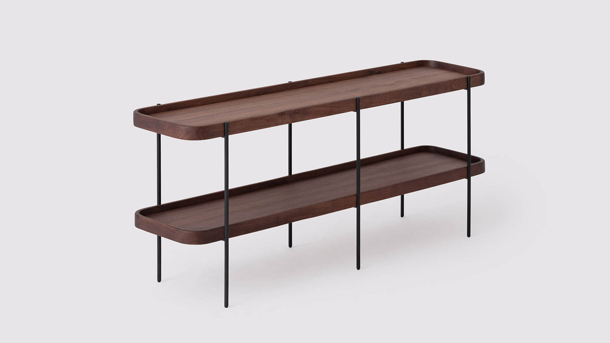Sage Console Table – Walnut – view 2