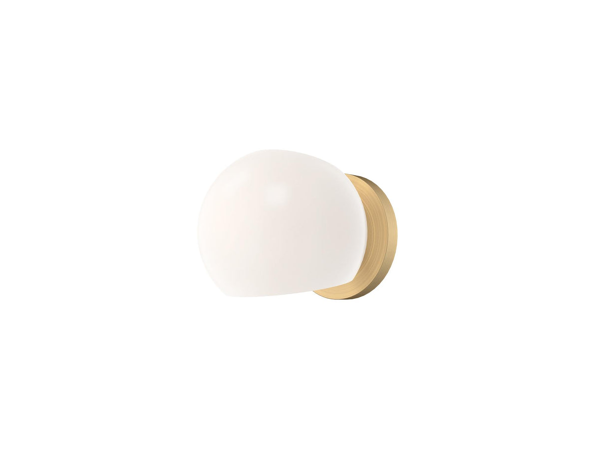 Willow Wall Light – 6" / Brushed Gold/Opal Matte Glass