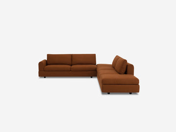 Lana Burnt Orange - Left Hand Facing Loveseat