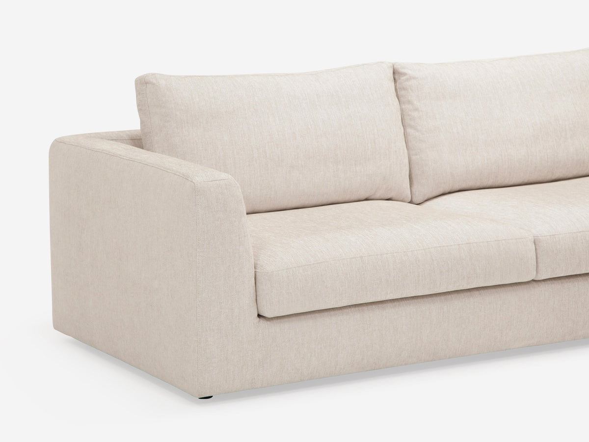 Coda Beach - Right Hand Facing Backless Chaise - 1.5" Legs