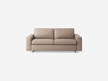 Reva Sleeper Sofa – Standard (8.3") / Double / Leather / Reva Double Core Leather