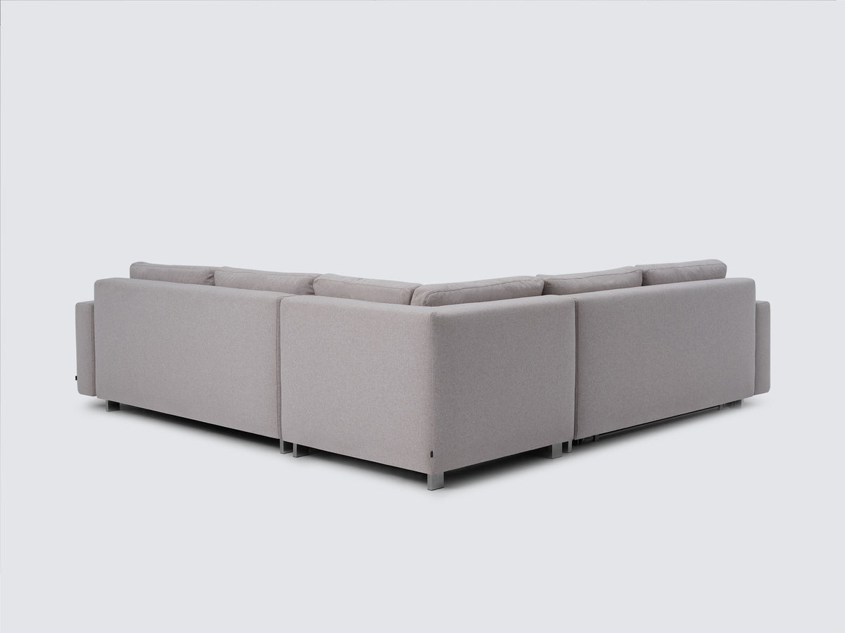 Ava Cloud with Stainless Steel Legs - Narrow Arms - Right Hand Facing Loveseat