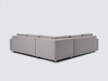 Ava Cloud with Stainless Steel Legs - Narrow Arms - Right Hand Facing Loveseat