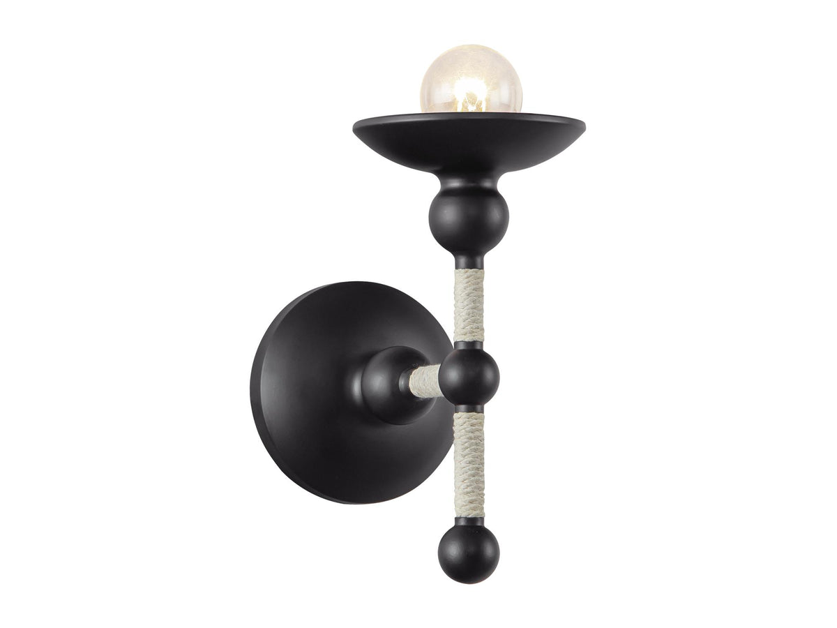 Nadine Wall Light – Matte Black/Cotton