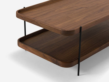 Sage Rectangular Coffee Table – Walnut – view 4