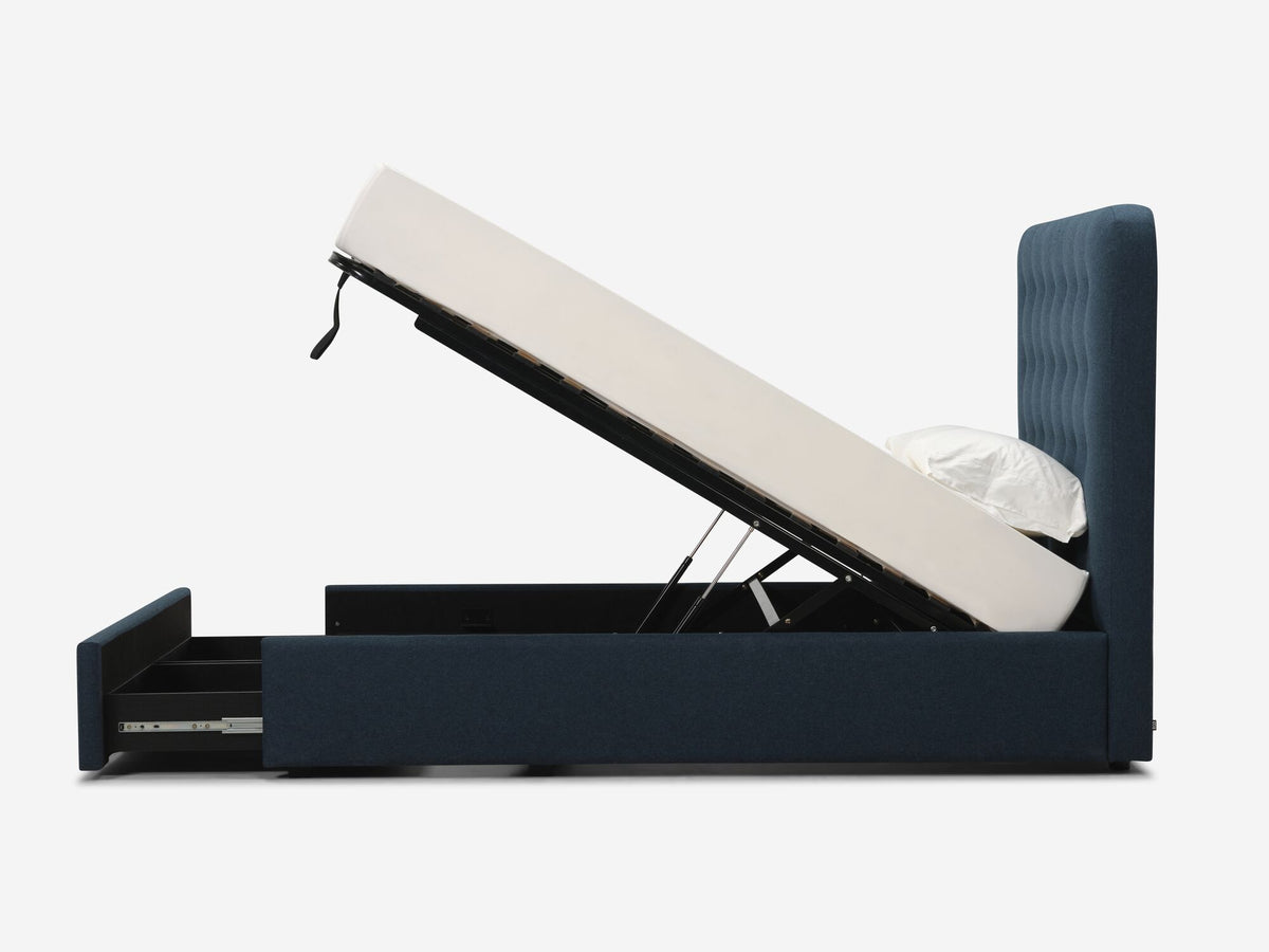 Nara Grounded Lift Bed with Drawers