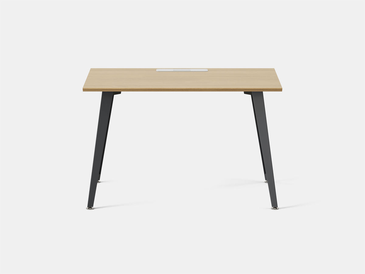 Office Desk – 48" x 24" / Charcoal / Woodgrain
