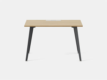 Office Desk – 48" x 24" / Charcoal / Woodgrain