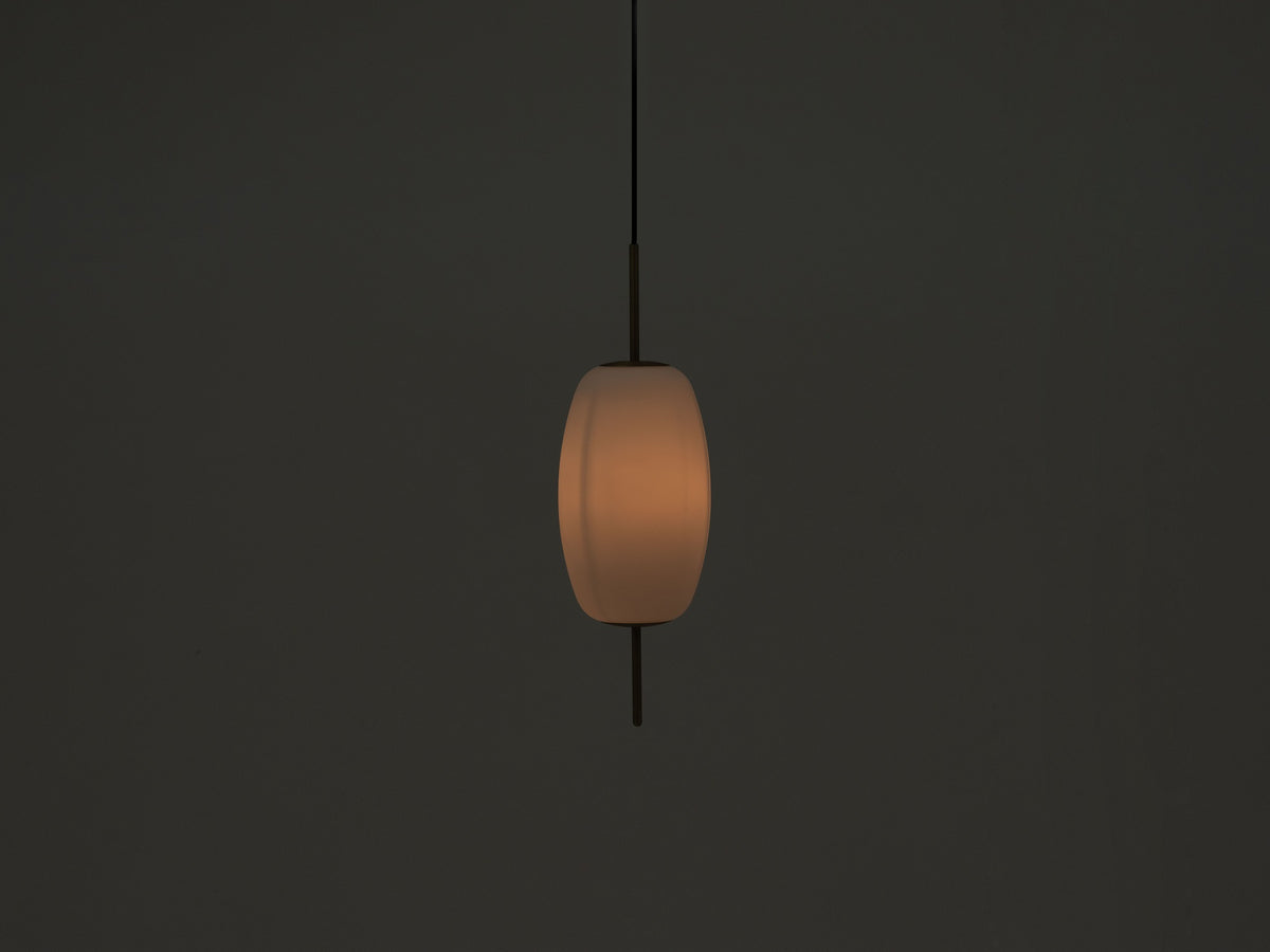 Silk Pendant Lamp – Medium / Brass – view 2