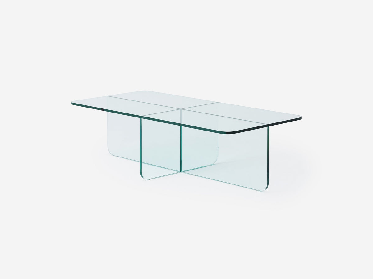 Verre Rectangular Coffee Table – Clear – view 2