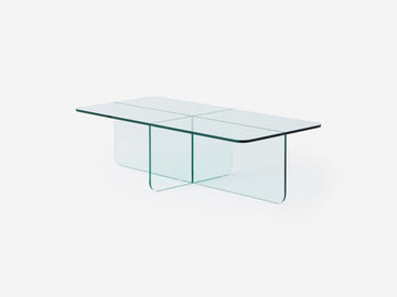 Verre Rectangular Coffee Table – Clear – view 2