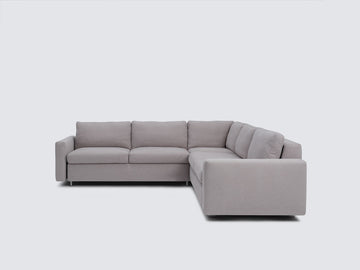 Ava Cloud with Stainless Steel Legs - Narrow Arms - Left Hand Facing Loveseat