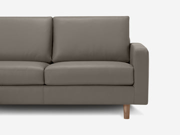 Grade 100 Rein Grey with Oak Legs - Left Hand Facing Chaise