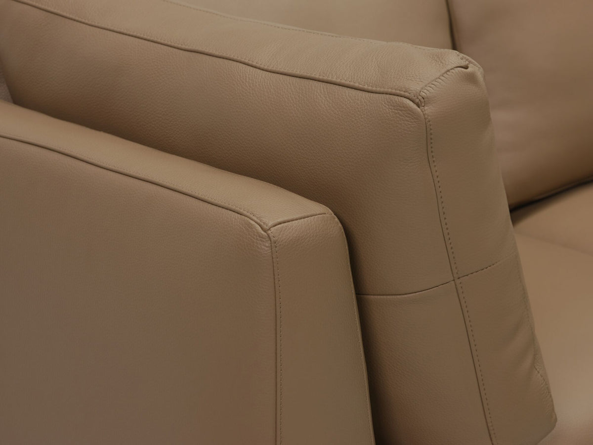 Rein Toast with Java Legs - Right Hand Facing Chaise