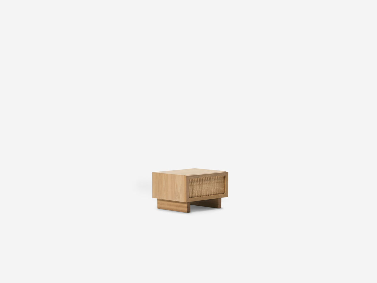 Stadium Single Drawer Nightstand – Oak – view 2