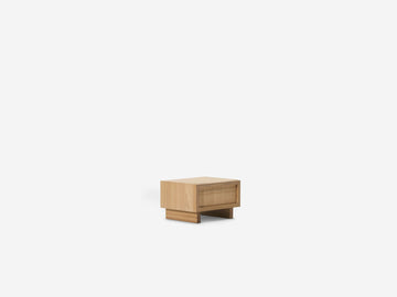 Stadium Single Drawer Nightstand – Oak – view 2