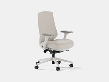 Ergonomic Pro Office Chair – Vegan Leather / Limestone