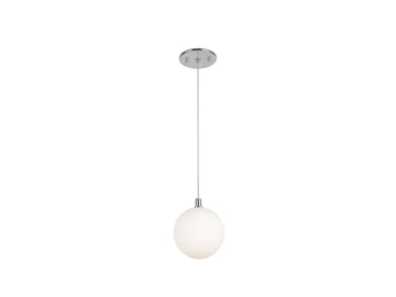 Bolla Pendant – Chrome/Opal Glass – view 2